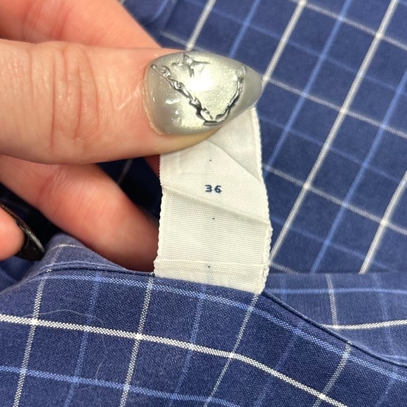 VTG Ralph Lauren Blake Button-Up Mens XL Blue Pony Cotton Windowpane Long Sleeve - Picture 5 of 16
